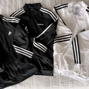 Adidas warm up jackets.